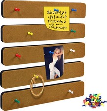 Bulletin Board Cork Boards for Walls Small, Brown