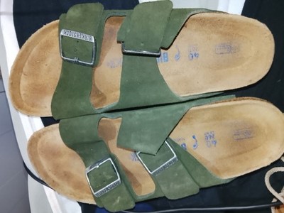 Birkenstock New wo box Arizona Digital Green Suede Leather Regular Size 8M