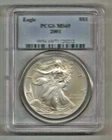 2001 $1 American Silver Eagle PCGS MS69