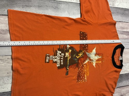 Vintage 1996 Bryan Adams 18 Till I Die T-shirt Tour Orange Tee Uk XL V1 - Picture 7 of 15