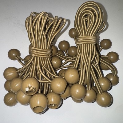 50pcs Ball Bungee Cords 6 Inch Heavy Duty Bungie Cord Balls Canopy Tarp Tie Down
