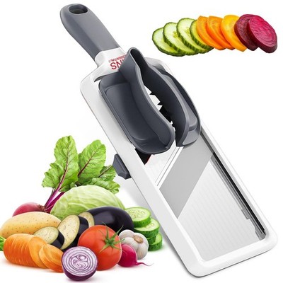 Mandoline Slicer for Kitchen   Adjustable Stainless Steel Standard, Gray
