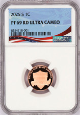 2025-S Lincoln Shield Cent Graded PF69RD Ultra Cameo by NGC
