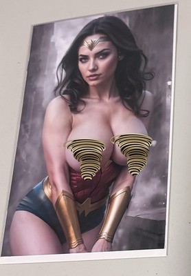 DEVIANT NATION Wonder Woman Color Splash  DOUBLE SIDED FULL CHASE CoA #59/100!
