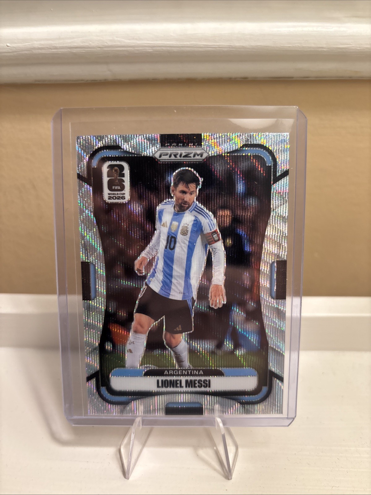 Lionel Messi 2026 Panini FIFA World Cup Wave Prizm - Argentina #10 view 1