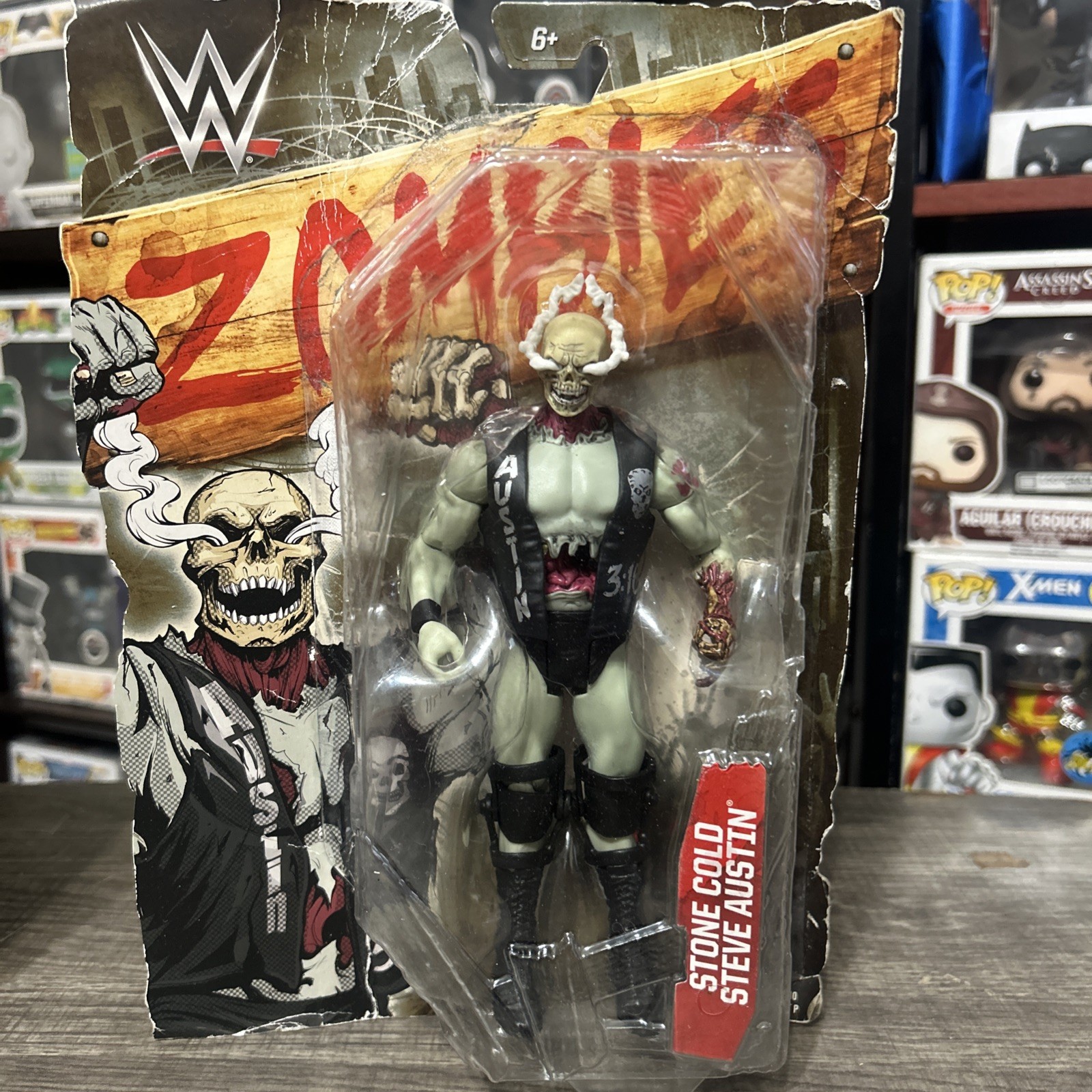 WWE WRESTLING ZOMBIES STONE COLD STEVE AUSTIN ZOMBIFIED - Brand New