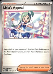Lisia's Appeal 179/191 SV08: Surging Sparks Uncommon Trainer Supporter