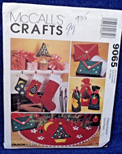 McCalls Vintage anni 90 Modello Artigianale 9065 Rapido Semplice Decorazioni Natalizie Non Tagliato