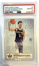 2023 Panini Court Kings - Works in Progress Victor Wembanyama #2 (RC) PSA 10