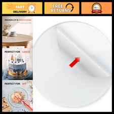 16" Clear Acrylic Round Disc - 1/4" Thick Plexiglass Sheet for Crafts  Projects