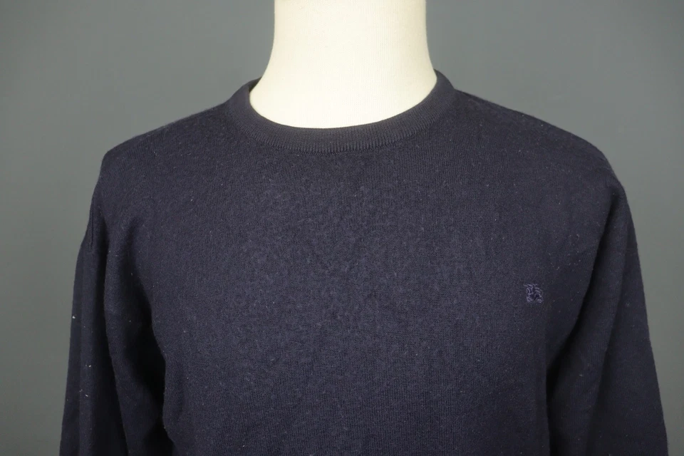 Sudadera Pullover Burberry London Negra Lana Cuello Redondo Manga Larga Talla 9 Foto 2 de 4