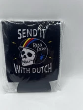 Dutch Bros Send It With Dutch Rebel Energy Koozie New Sealed 