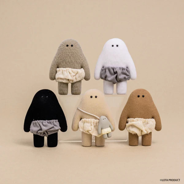 OPANTSU-KUN ぬいぐるみ 限定700体 Kenelephant Opantsu-kun LOTA PRODUCT Flocked Figure Set of 5 Blind