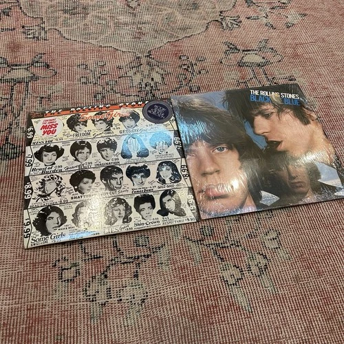 The Rolling Stones Black And Blue 1970s  Some Girls Lot Vinyl LP Record Gatefold