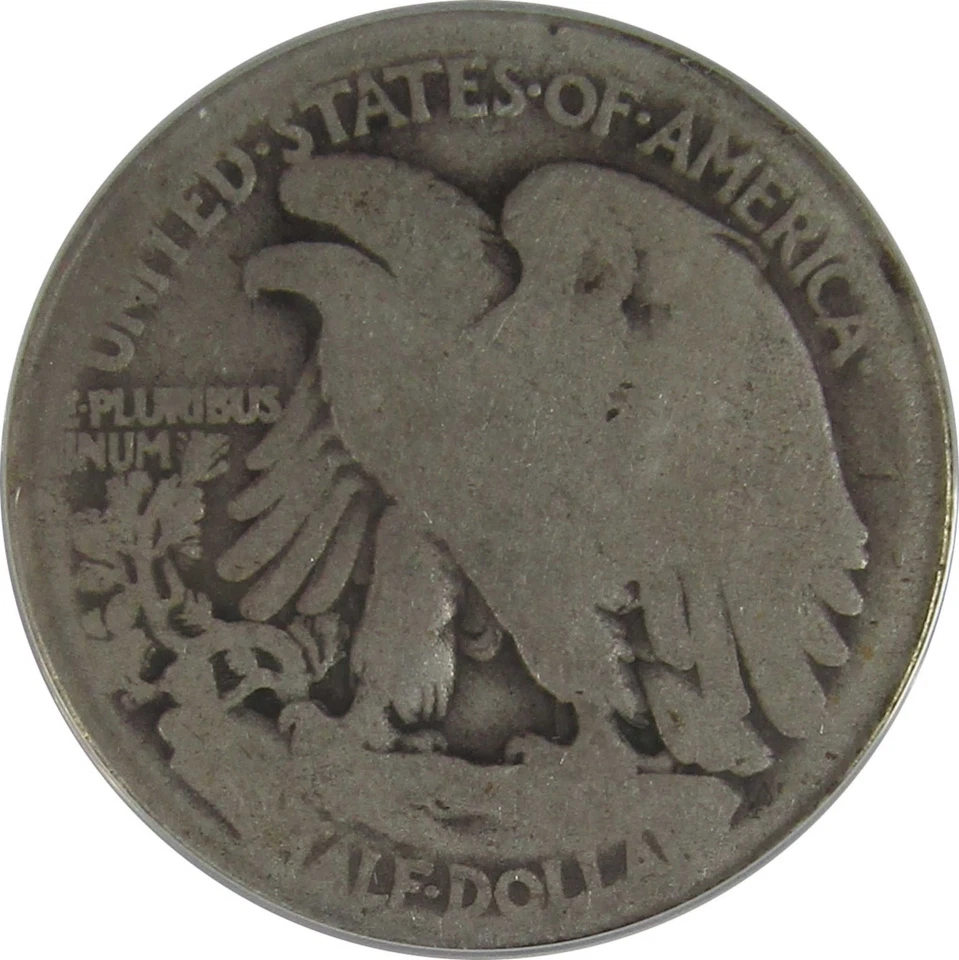 1921 年 Liberty Walking Half Dollar AG 3 ANACS 银 50c 硬币 SKU:I23035 — 第 4/4 张图片