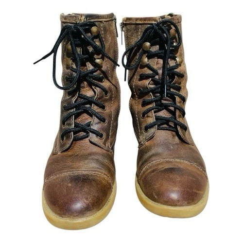 Botas con cordones de cuero para mujer Bed-Stu Judgement talla 7,5 Foto 4 de 4