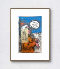 Random Sketchbook Pages: My Own Bags :Paper: 6x19 Unique Neo-Expressionism