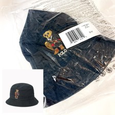 NEW Unisex Polo Ralph Lauren Polo Bear Twill Bucket Hat BLACK 710981298001