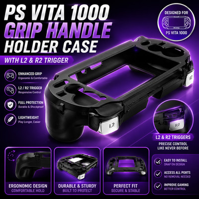 New PS Vita 1000 Grip Handle Holder Case L2&R2 Trigger Button-US