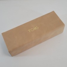 TOMS Eyeglasses Case Only   Tan w/ Blue Interior