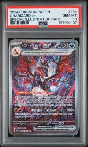 PSA 10 Charizard EX 234/091 Paldean Fates SIR Holo Pokemon Card - Gem Mint