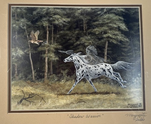 Marguerite Fields Original Ltd Edition Print Shadow Warrior 78/500 11x14” Signed - Picture 2 of 11