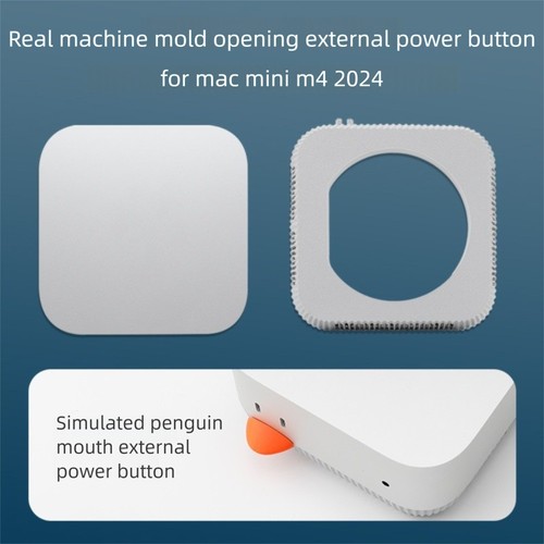 Power Button Front Computer Base Dustproof Host Accessories for Macmini M4 - Bild 9 von 17
