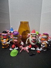 Vintage Lot Of Mr Potato Head Variety With Holder 1990s Through 2000s