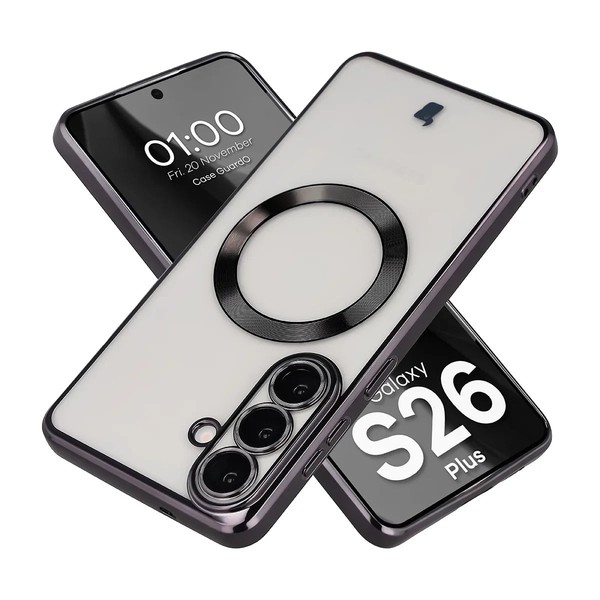 HandyhüLle FüR Galaxy S26 Plus Bizon Case Cover SchutzhüLle Transparent-Schwarz-image