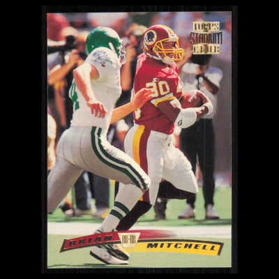 Brian Mitchell #224 1996 Topps Stadium Club Washington Redskins Football Card NM