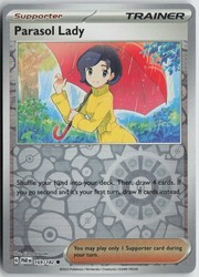 Parasol Lady 169/182 Reverse Holo Common SV04: Paradox Rift