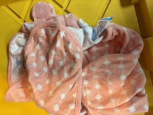 SwaddleMe Cotton Swaddle Wrap 0-3M Pink/White Polka Dot Hook & Loop SMMD