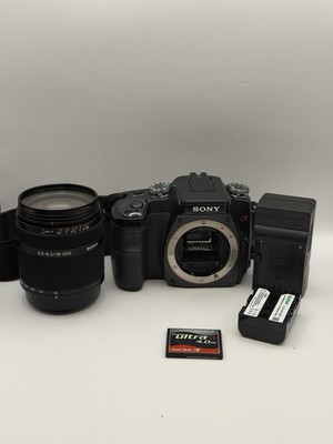 Sony DSLR A100 Digital Camera W/ Sony DT 18-200mm f3.5-6.3 Lens