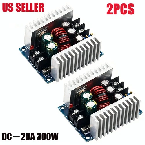 2PCS 20A 300W DC DC Buck Boost Converter Step Up Down Adjustable Module video thumbnail
