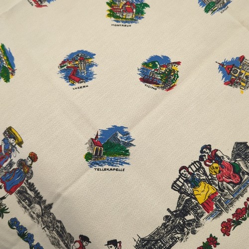 RARE LOT Vintage Tablecloths Napkins Scandinavia Germany Dutch Maps 60s 70s EUC - Picture 11 of 11