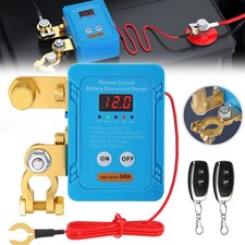 12V Doppelte Auto Batterie Trennschalter Stromschalter mit 2x Fernbedienung DE