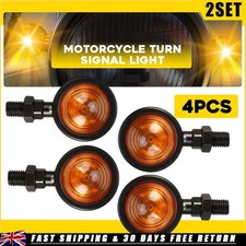 8x Motorcycle Bullet Blinker Turn Signal Light for Bobber Chopper Cruiser Amber