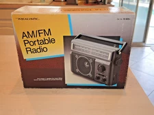 Vintage Realistic by Radio Shack Portable AM/FM Radio - Model 12-625A - NEW