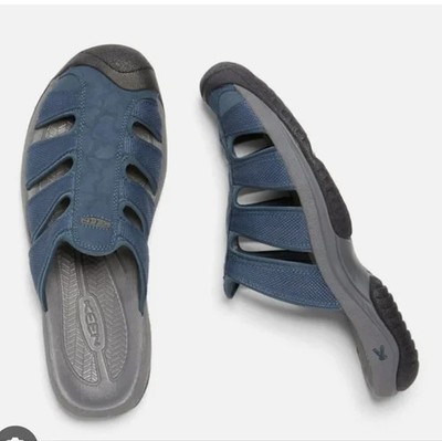 KEEN Aruba II Sandals Men s Size 7 Blue Closed Toe Beach Slide Slip On