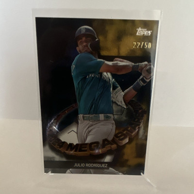 Topps 2024 Series 1 Julio Rodriguez Seattle Mariners TMS-14 Gold Foil /50