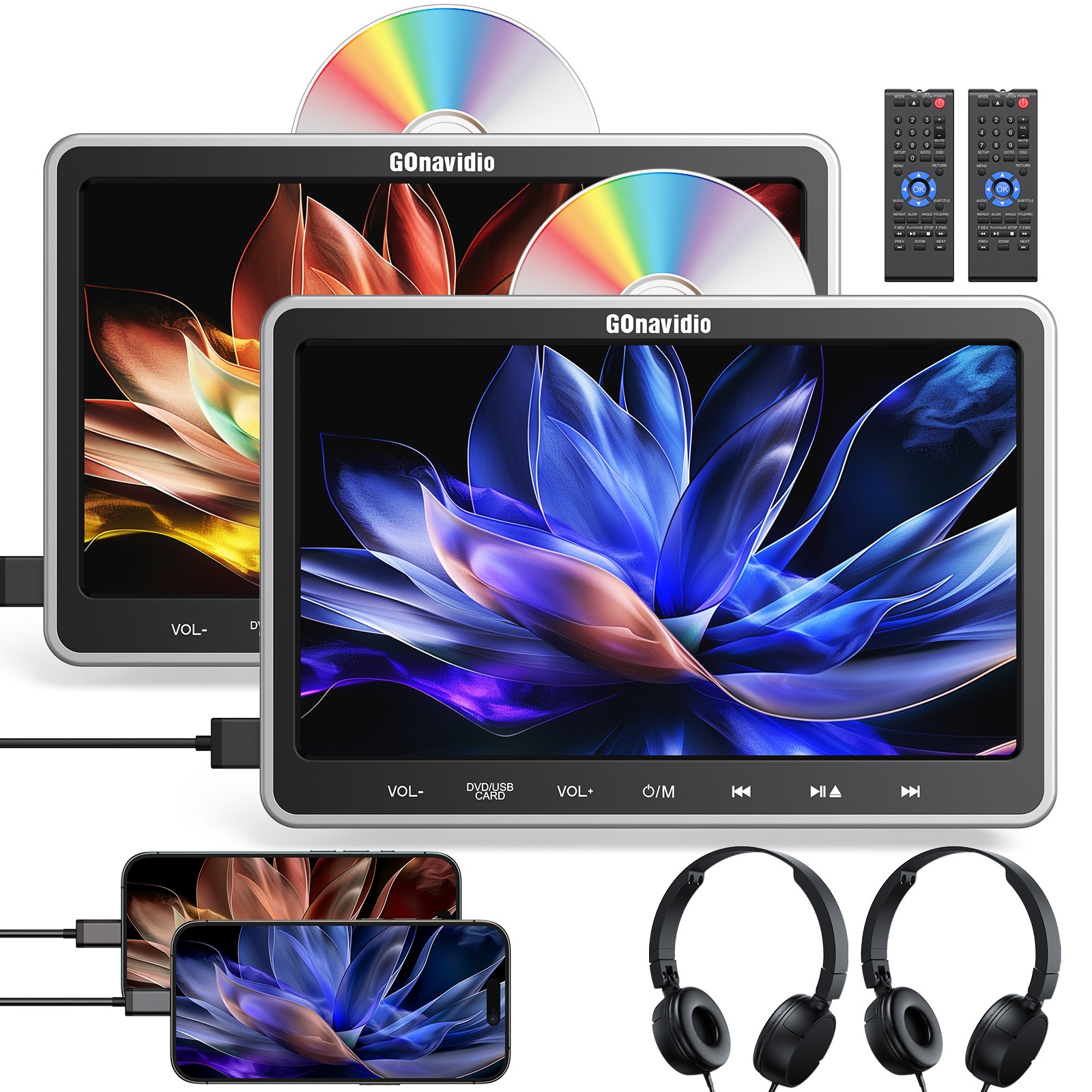 Usb 1080p Tv Monitor+headsets