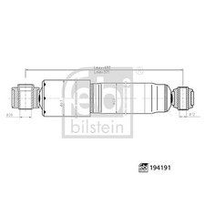 1X FEBI BILSTEIN SHOCK ABSORBER LEFT/RIGHT FOR MAZDA UA3J28700A NEW