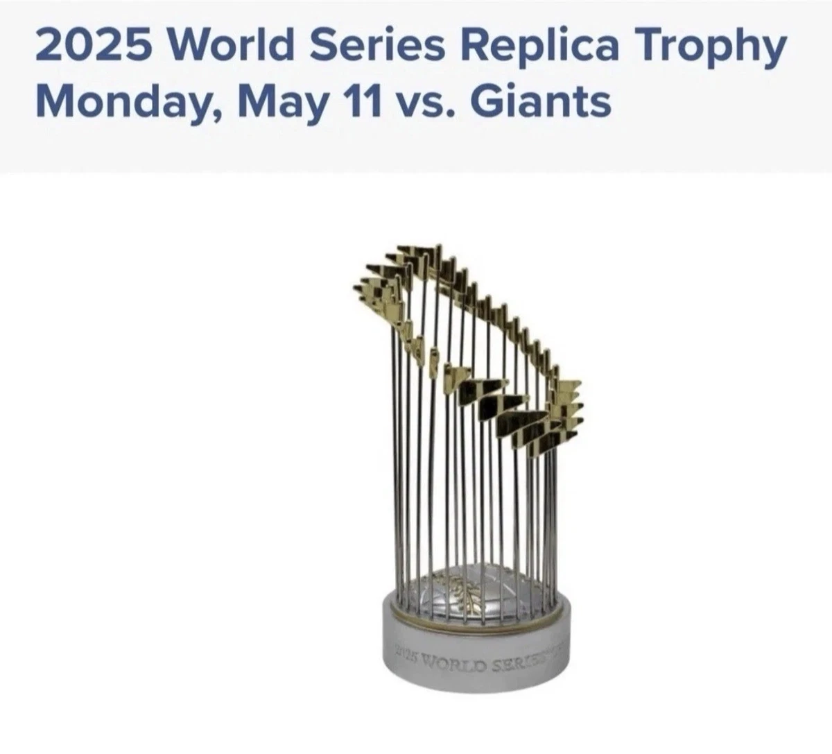 World Series Trophy for sale | eBay