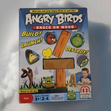  Box Open New Angry Birds Knock On Wood Game New Sealed 2010 Mattel