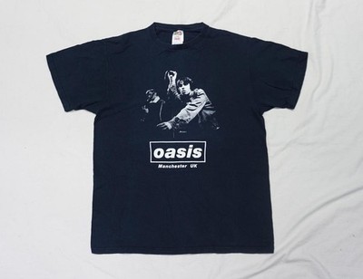 Oasis Radiohead Blur T-Shirt Kurzarm Gr. M Schwarz 00s Vintage