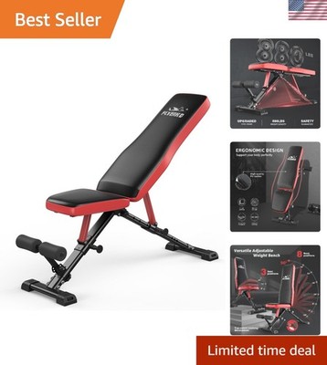 Compact and Flexible Weight Bench with Wheels - Space-Saving Home Gym Solution