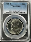 1961-D 50C Franklin Half Dollar  PCGS MS64   83414719