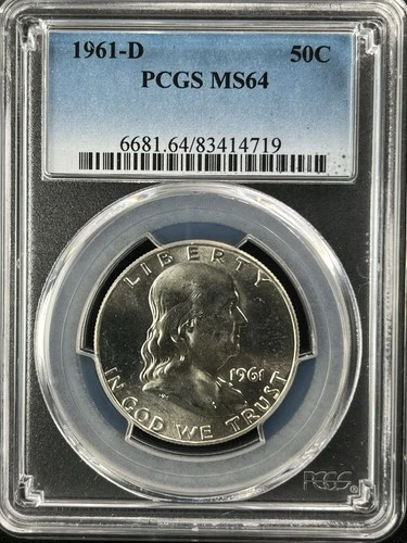 1961-D 50C Franklin Half Dollar  PCGS MS64   83414719