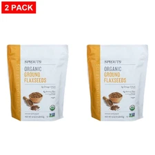 2 Pack - Sprouts Organic Ground Flaxseed 16 oz