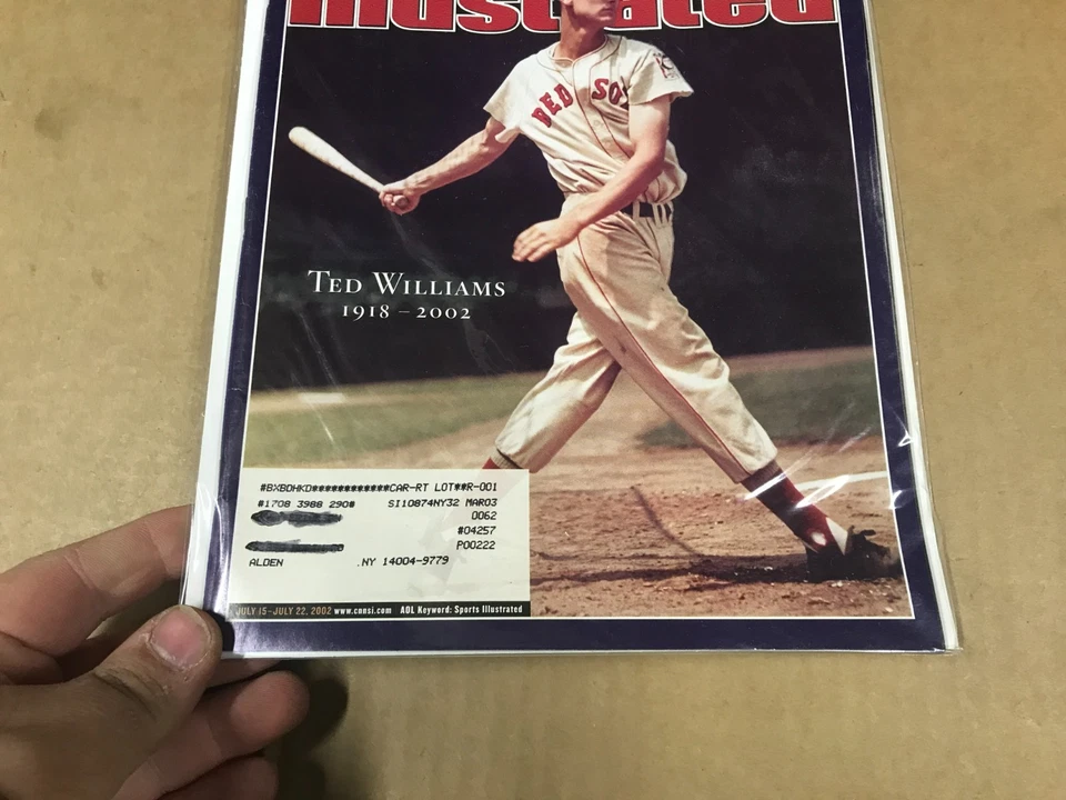 Revista Sports Illustrated - "Ted Williams 1918-2002" - 15-22 de julio de 2002 Foto 3 de 4